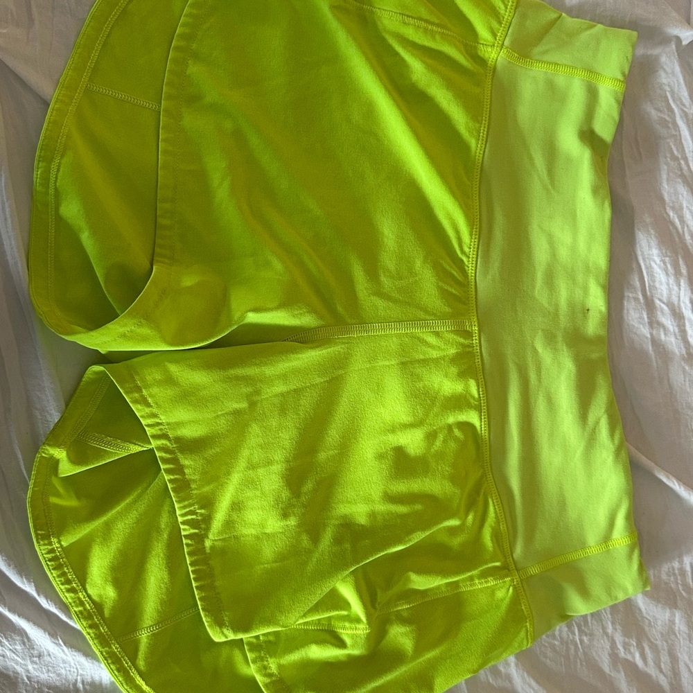 Lululemon Athletica Vibrant Lime Athletic Shorts